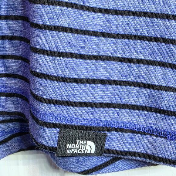 The North Face Striped Dip Dye Tank Top Womens Sz XL Blue Sleeveless Crewneck - Picture 7 of 13